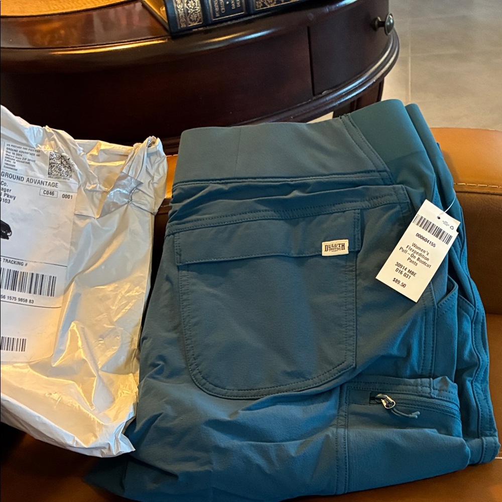 Duluth Trading Co. Teal Utility Pants